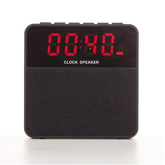 Caixa De Som Bluetooth Multifunções Com Relógio Digital Personalizada Caixa De Som Bluetooth Multifunções Com Relógio Digital Personalizada