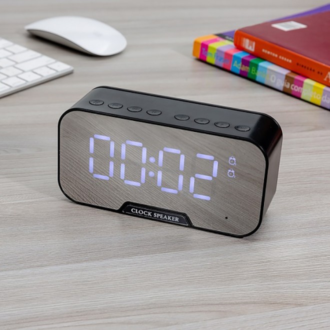Caixa De Som Bluetooth Com Relógio Personalizada Caixa De Som Bluetooth Com Relógio Personalizada