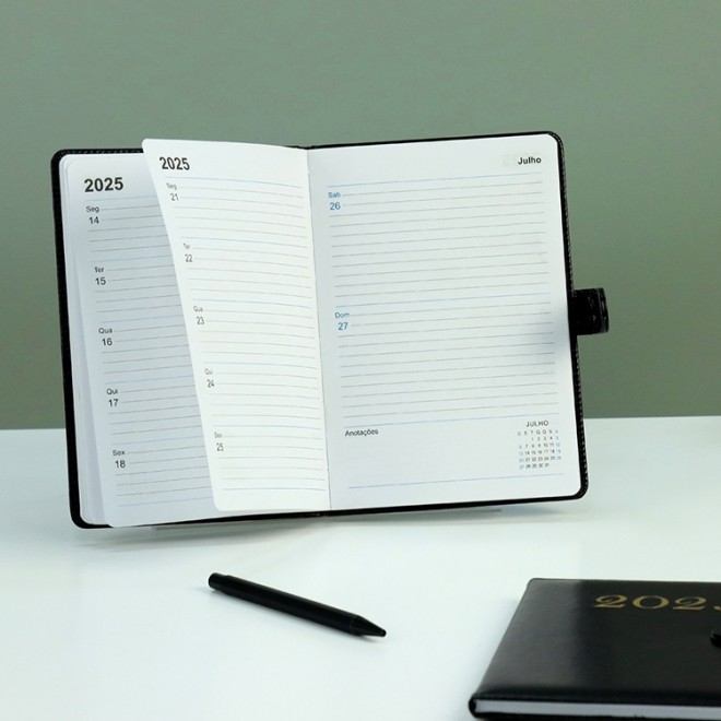 Agenda Semanal 2025 para Brinde Personalizado Agenda Semanal 2025 para Brinde Personalizado