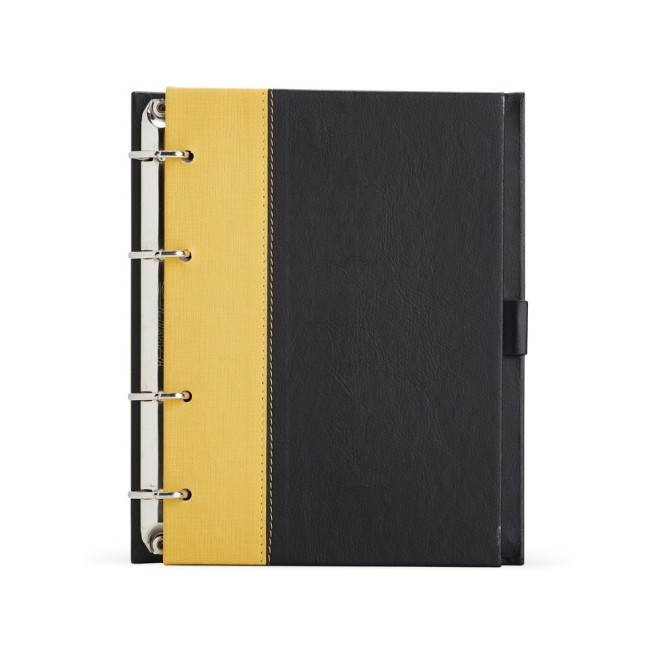Caderno Fichário de Couro Sintético Personalizado Caderno Fichário de Couro Sintético Personalizado