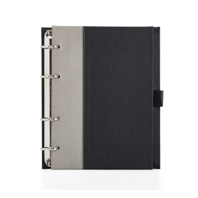 Caderno Fichário de Couro Sintético Personalizado Caderno Fichário de Couro Sintético Personalizado