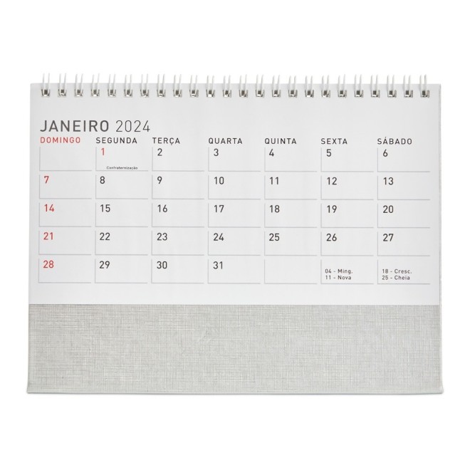 Calendário de Mesa 2024 Personalizado Calendário de Mesa 2024 Personalizado