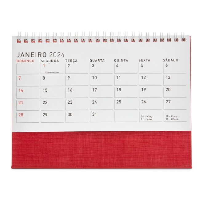 Calendário de Mesa 2024 Personalizado Calendário de Mesa 2024 Personalizado