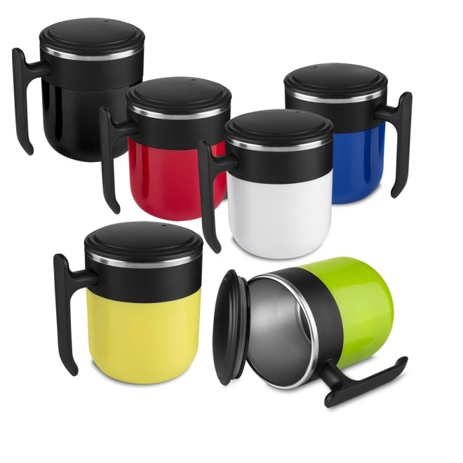 Caneca Plástica Com Inox 350 Ml Caneca Plástica Com Inox 350 Ml