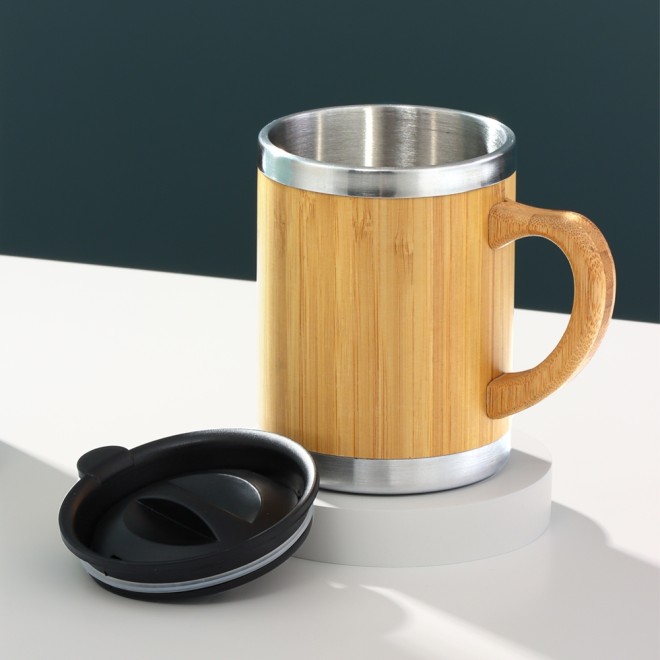 Caneca de Bambu 300ml Personalizada Caneca de Bambu 300ml Personalizada