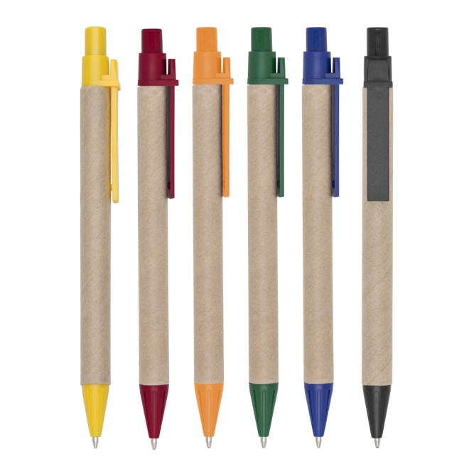 Caneta Ecológica Papelão Com Logo Caneta Ecológica Papelão Com Logo