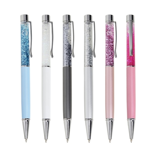 Caneta Metal Glitter Caneta Metal Glitter