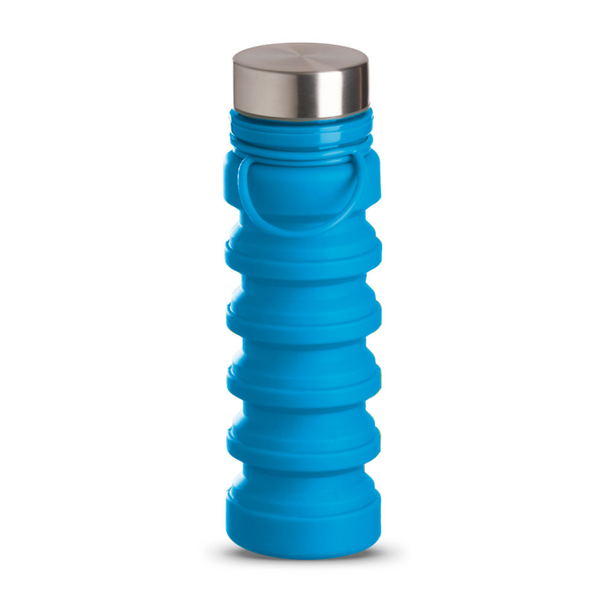 Garrafa Em Silicone Retrátil Com Alça Garrafa Em Silicone Retrátil Com Alça