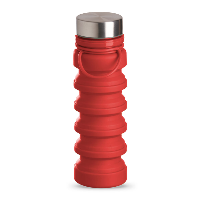 Garrafa Em Silicone Retrátil Com Alça Garrafa Em Silicone Retrátil Com Alça