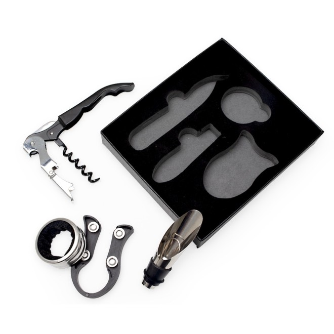 Kit Vinho 4 Peças Personalizado Kit Vinho 4 Peças Personalizado