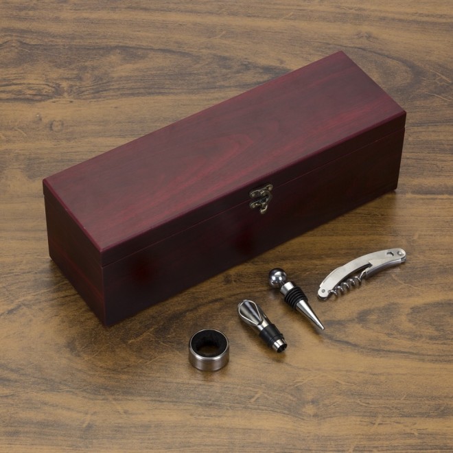Kit Vinho 4 Peças Personalizado Kit Vinho 4 Peças Personalizado