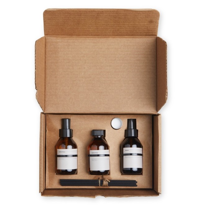 Kit com 3 Aromas para Ambiente Com Logotipo Kit com 3 Aromas para Ambiente Com Logotipo