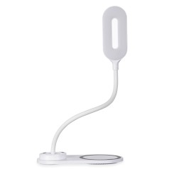 Luminária Plástica Articulável E Carregador De Indução Em Celulares Luminária Plástica Articulável E Carregador De Indução Em Celulares