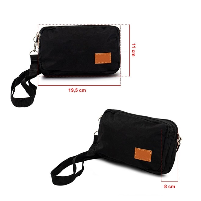 Mini Bolsa Transversal de Nylon Personalizada Mini Bolsa Transversal de Nylon Personalizada