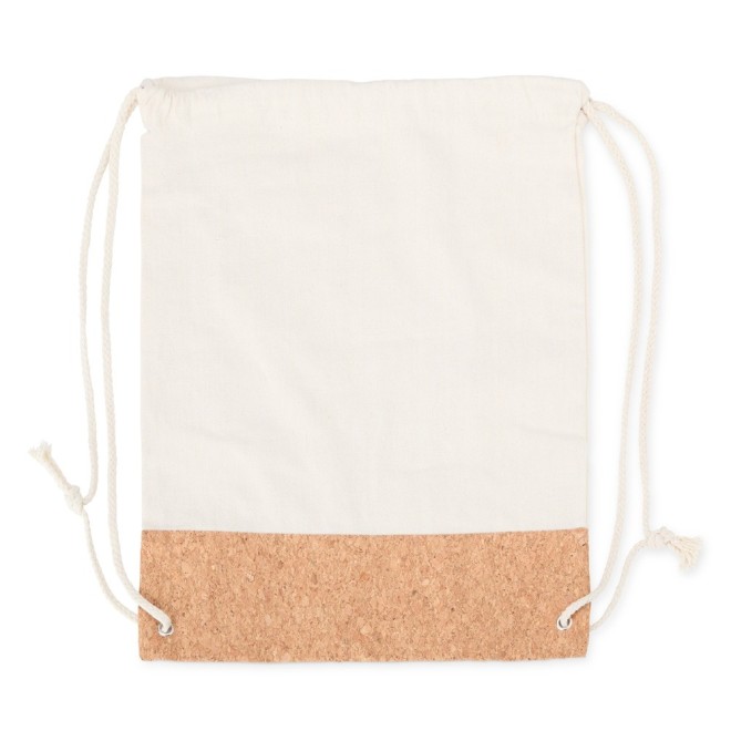 Mochila Saco de Lona e Cortiça Personalizada