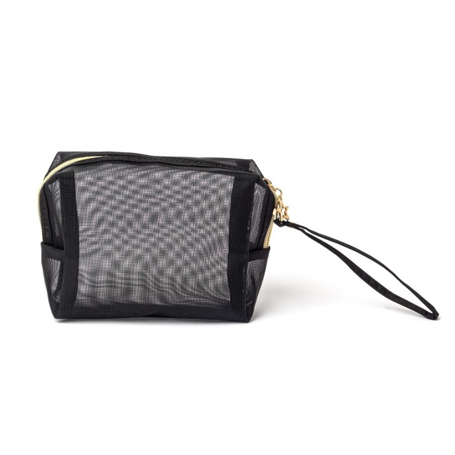 Nécessaire de Malha de Nylon Para Brindes Nécessaire de Malha de Nylon Para Brindes