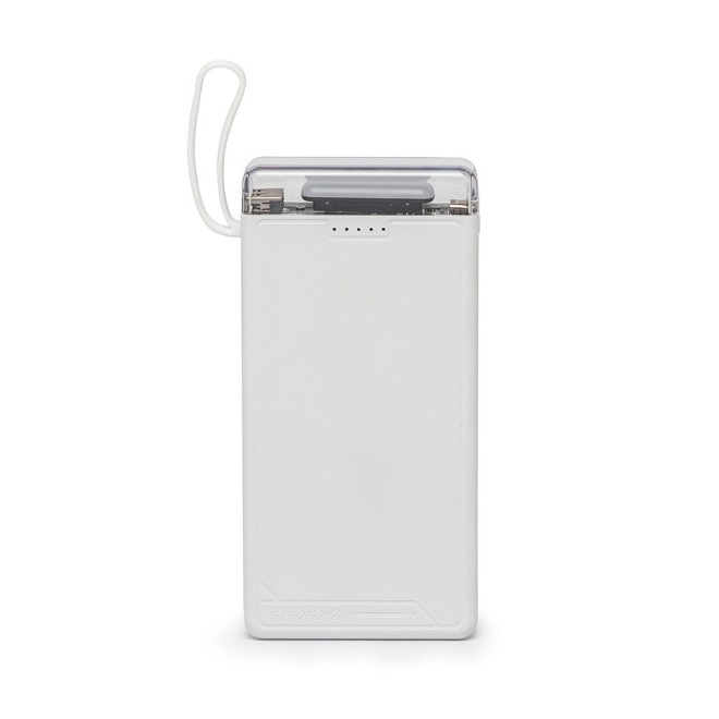 Power Bank 10.000mAh com Lanterna e Multissaídas Personalizado Power Bank 10.000mAh com Lanterna e Multissaídas Personalizado