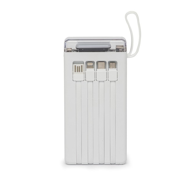 Power Bank 10.000mAh com Lanterna e Multissaídas Personalizado Power Bank 10.000mAh com Lanterna e Multissaídas Personalizado
