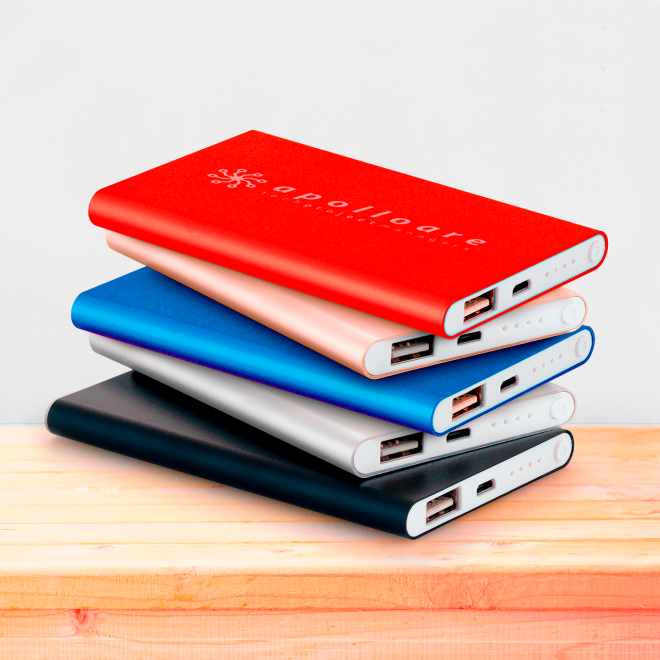Carregador Portátil Slim Personalizada Carregador Portátil Slim Personalizada
