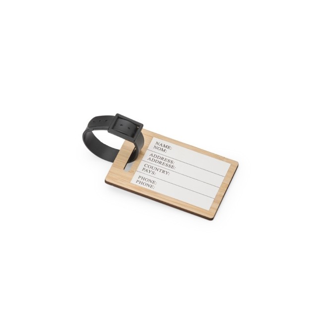 Tag Identificador de Bagagem em Bambu Personalizada Tag Identificador de Bagagem em Bambu Personalizada