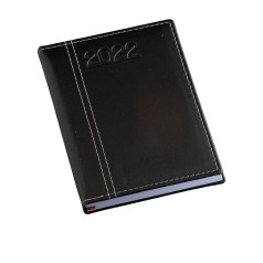 Agenda Diária 2025 De Couro Sintético Personalizada