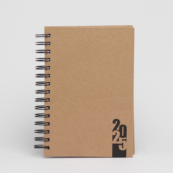 Agenda Diária 2025 em Kraft Personalizada Agenda Diária 2025 em Kraft Personalizada