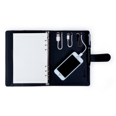 Caderno De Anotações Com Powerbank 4.000 Mah Personalizado Caderno De Anotações Com Powerbank 4.000 Mah Personalizado