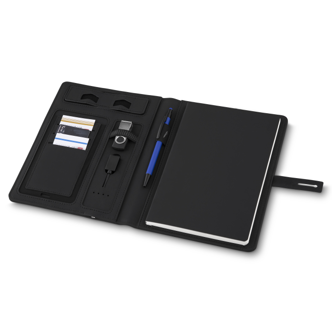 Caderno De Anotações Com Powerbank 4.000 Mah Personalizado Caderno De Anotações Com Powerbank 4.000 Mah Personalizado