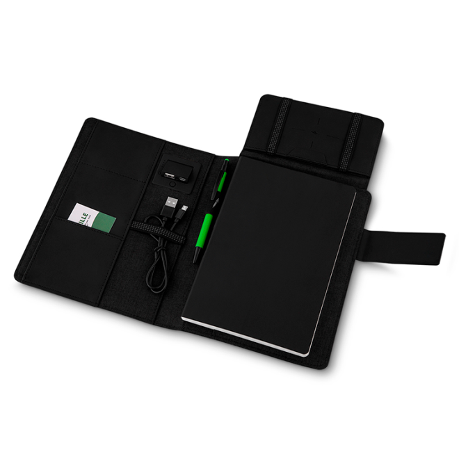 Caderno De Anotações Com Powerbank Indução Personalizado Caderno De Anotações Com Powerbank Indução Personalizado