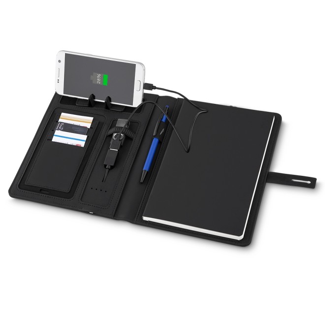 Caderno Power Bank Com Logo Caderno Power Bank Com Logo