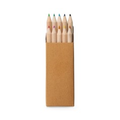 Caixa De Cartão Com 10 Mini Lápis De Cor Personalizado Caixa De Cartão Com 10 Mini Lápis De Cor Personalizado