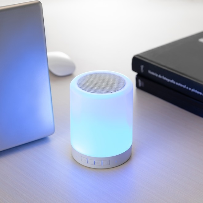 Caixa De Som Multimídia Com Luminária Personalizada Caixa De Som Multimídia Com Luminária Personalizada