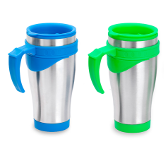 Caneca Inox Com Plástico Personalizada