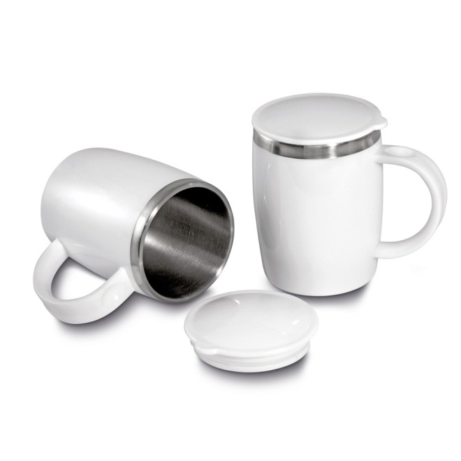 Caneca Plástico Com Inox Personalizada Caneca Plástico Com Inox Personalizada