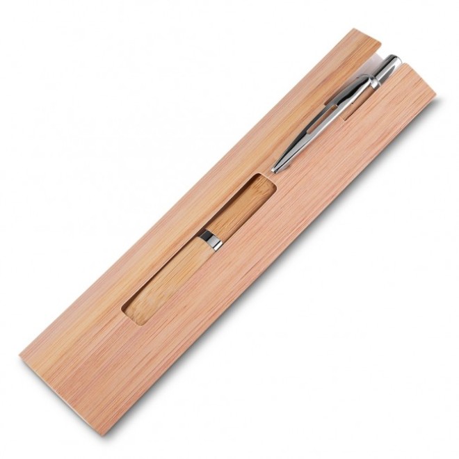 Caneta Ecológica De Bambu Com Estojo Personalizada Para Brinde Caneta Ecológica De Bambu Com Estojo Personalizada Para Brinde