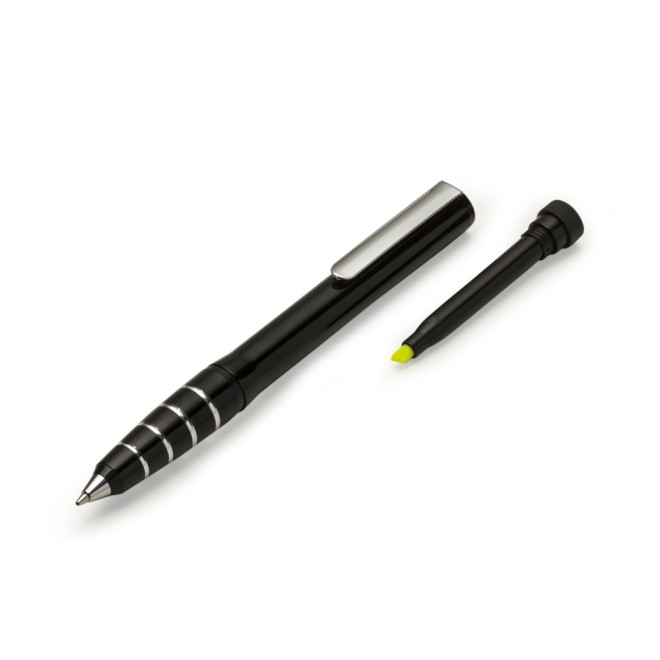 Caneta Metal Com Marca Texto Personalizada Caneta Metal Com Marca Texto Personalizada