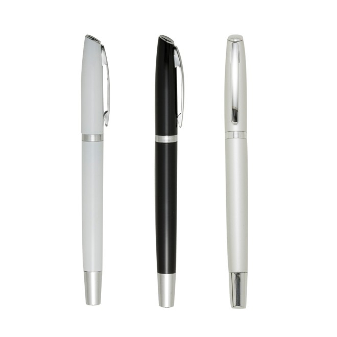Caneta Metal Roller Com Tampa Personalizada Caneta Metal Roller Com Tampa Personalizada