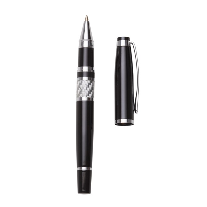 Caneta Metal Roller Preta Personalizada Caneta Metal Roller Preta Personalizada