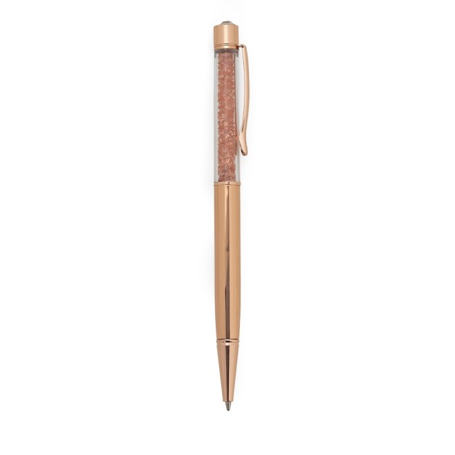 Caneta Metálica Com Cristais E Detalhe Superior Similar A Um Diamante Personalizada Caneta Metálica Com Cristais E Detalhe Superior Similar A Um Diamante Personalizada