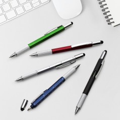 Caneta Plástica Paquímetro Multifunções Personalizada Caneta Plástica Paquímetro Multifunções Personalizada