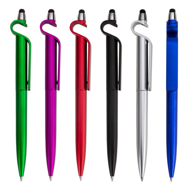 Caneta Plástica Touch Com Suporte Personalizada Caneta Plástica Touch Com Suporte Personalizada