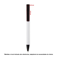 Caneta Semimetal com Suporte Personalizada Caneta Semimetal com Suporte Personalizada