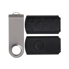 Carcaça Pen Drive Giratório Escovado Personalizada Carcaça Pen Drive Giratório Escovado Personalizada