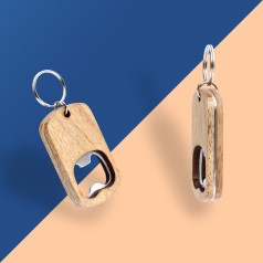 Chaveiro Abridor Madeira com Logo Chaveiro Abridor Madeira com Logo