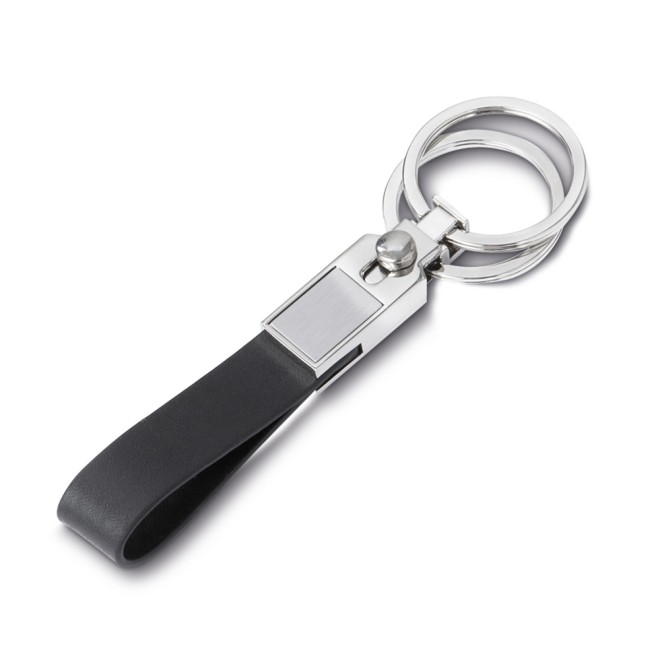 Chaveiro De Metal Com Couro Sintético Personalizado Chaveiro De Metal Com Couro Sintético Personalizado