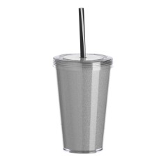 Copo De Acrílico 550Ml Com Canudo Personalizado Copo De Acrílico 550Ml Com Canudo Personalizado