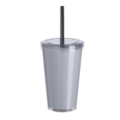 Copo De Acrílico 550Ml Com Canudo Personalizado Copo De Acrílico 550Ml Com Canudo Personalizado