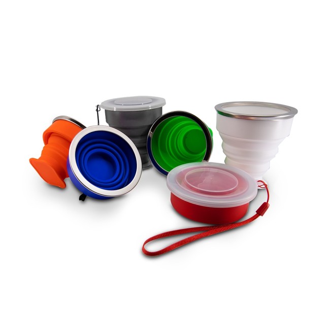 Copo Retrátil Silicone 200Ml Personalizado Copo Retrátil Silicone 200Ml Personalizado