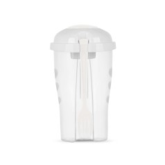 Copo Salada Com Garfo E Suporte Para Molho Personalizado Copo Salada Com Garfo E Suporte Para Molho Personalizado