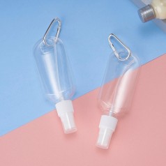 Frasco Plástico 100Ml Com Mosquetão Personalizado Frasco Plástico 100Ml Com Mosquetão Personalizado